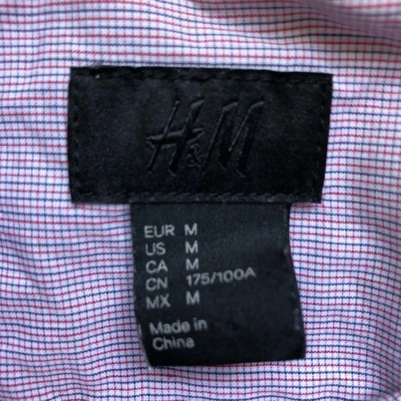 H&M BUTTON DOWN COLLARED LONG SLEEVE SHIRT CASUAL OR DRESS - Picture 2 of 9